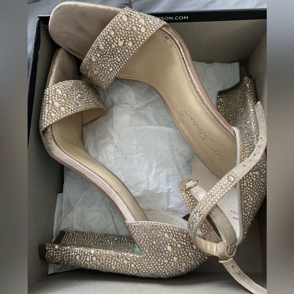 Betsey Johnson Champagne Heels